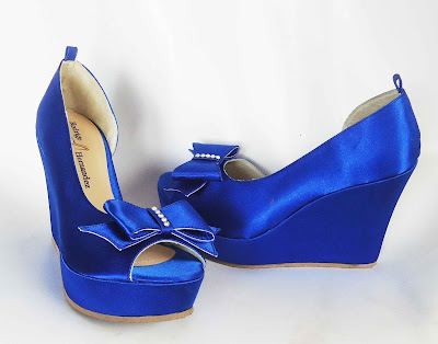 Zapatos de novia azules