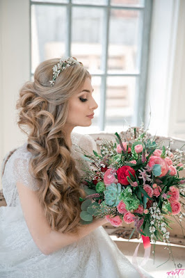 Peinados de novia cabello largo