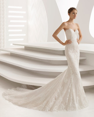 Vestidos de Novia Corte Sirena Rosa Clara
