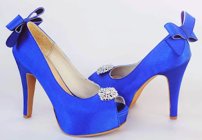 Zapatos de novia azules