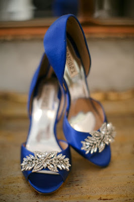 Zapatos de novia azules