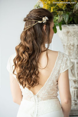 Peinados de Novia con Pelo Suelto
