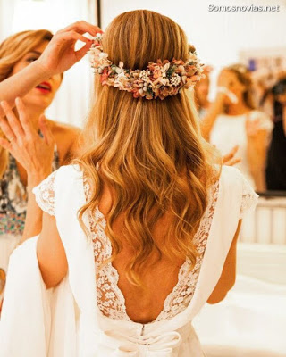 Peinados de Novia con Pelo Suelto