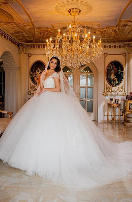 Vestidos de novia con cola larga 