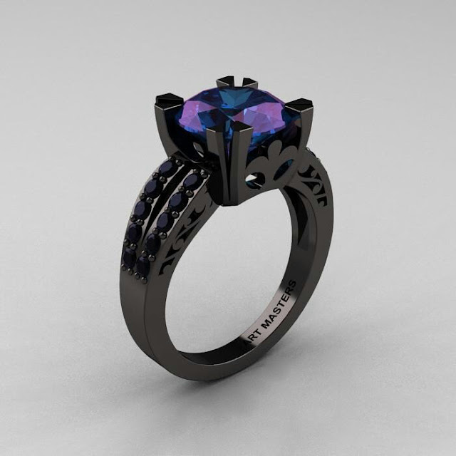 Anillos de compromiso ¡30 Alternativas Divinas Negras!