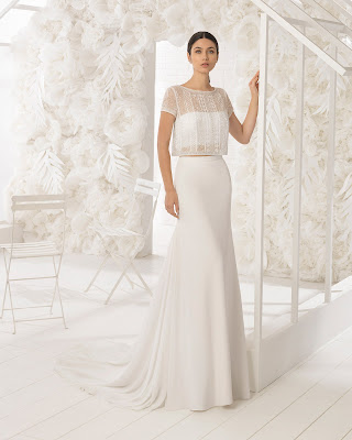 Vestidos de Novia Corte Sirena Rosa Clara