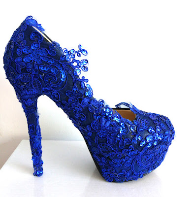 Zapatos de novia azules