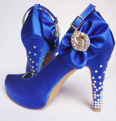 Zapatos de novia azules