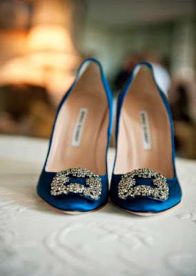 Zapatos de novia azules
