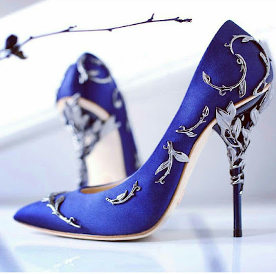 Zapatos de novia azules